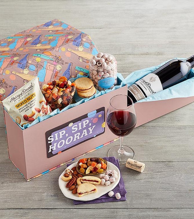 "Sip Sip Hooray" Wine Gift Box